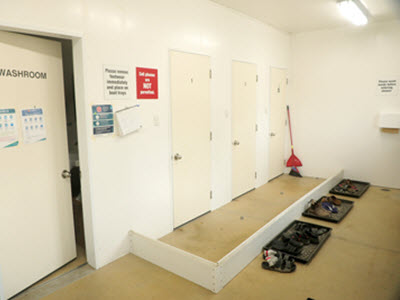 change room for drivers