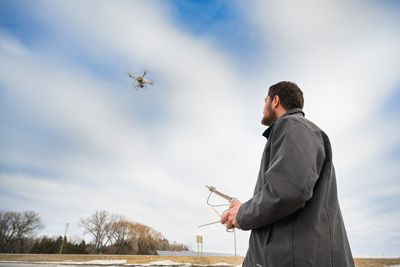 cameron Hildebrand flying drone