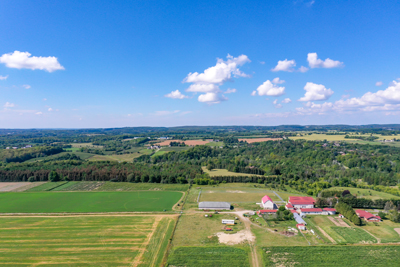 Aerial View of Farmland