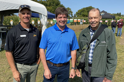 Bayer Corp Science Employees at Outdoor Farm Show